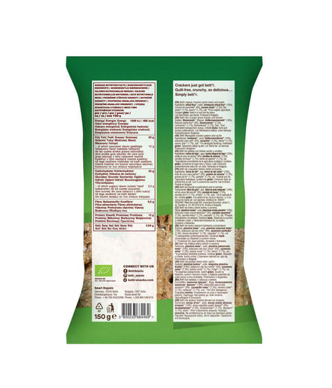 Bio krekry se semínky Zelené bylinky