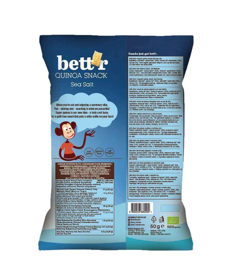 Bio Quinoa Snacks Mořská sůl