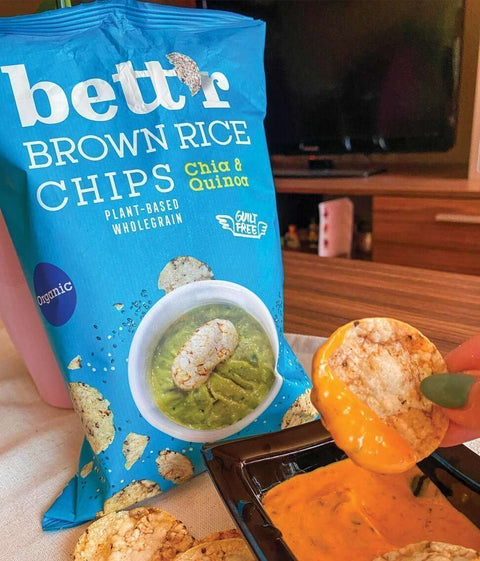Bio chipsy z hnědé rýže s chia a quinoa