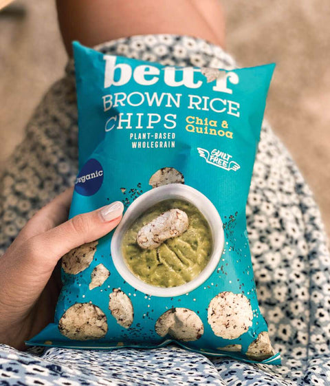 Bio chipsy z hnědé rýže s chia a quinoa