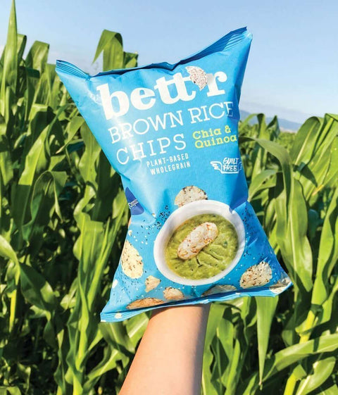 Bio chipsy z hnědé rýže s chia a quinoa