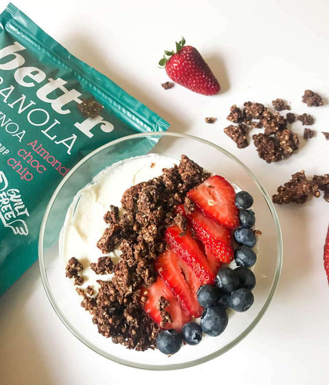 BIO granola s mandlemi a čokoládou