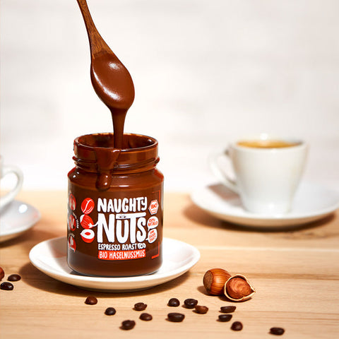 Pražené espresso s bio oříškovým máslem