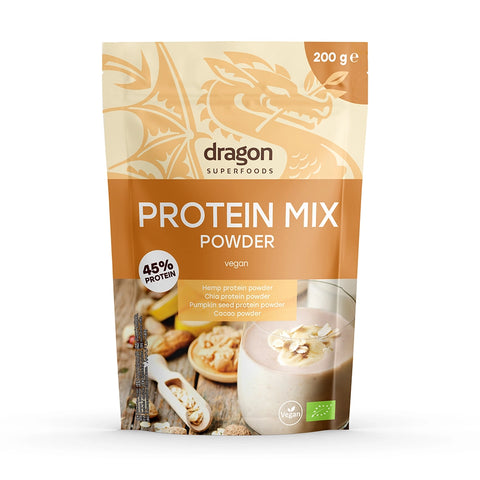 Organický proteinový mix prášek, 200 g, Dragon Superfoods