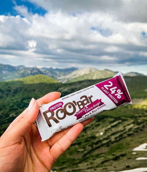 Bio Proteinová tyčinka Cherry & Choco Drops