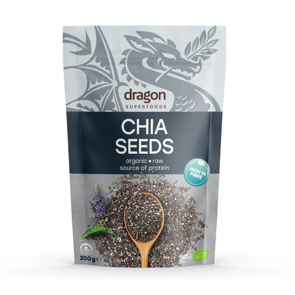 Organická chia semínka, 200 g, Dragon Superfoods