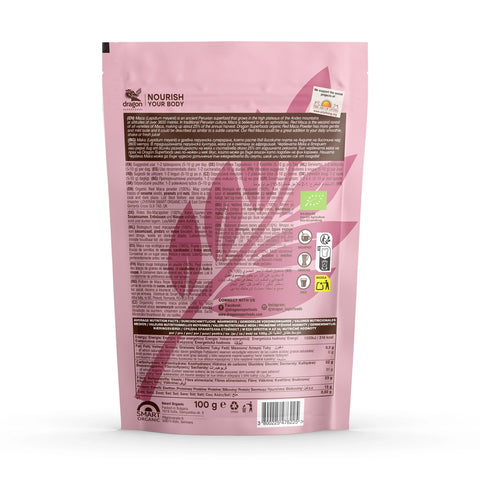 Bio prášek z červené maky, 100 g, Dragon Superfoods