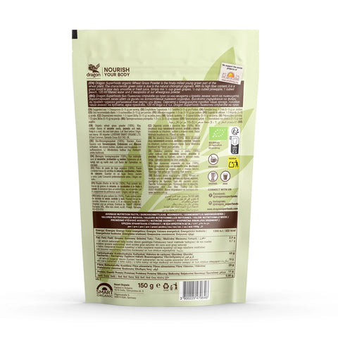 Bio prášek z pšeničné trávy, 150 g, Dragon Superfoods