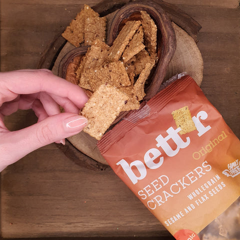 Krabička Bio Bett'r celozrnné krekry se semínky