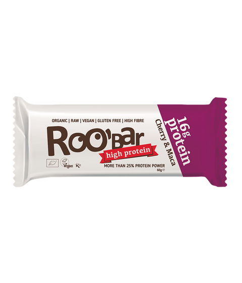 Organický protein Cherry maca tyčinka