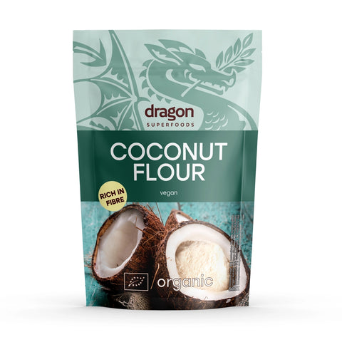 Organic Coconut Flour, 200g, Dragon Superfoods