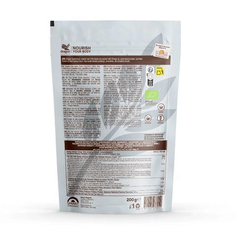 Organická chia semínka, 200 g, Dragon Superfoods