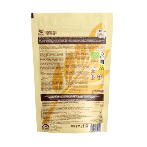 Bio prášek z kurkumy, 150 g, Dragon Superfoods