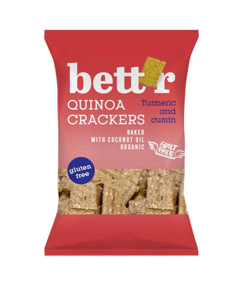 Bio krekry s quinoa kurkumou a kmínem