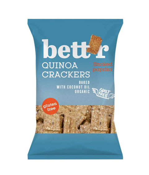 Bio Quinoa Crackers Uzená červená paprika