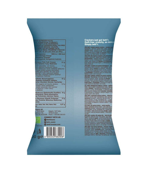 Bio Quinoa Crackers Uzená červená paprika