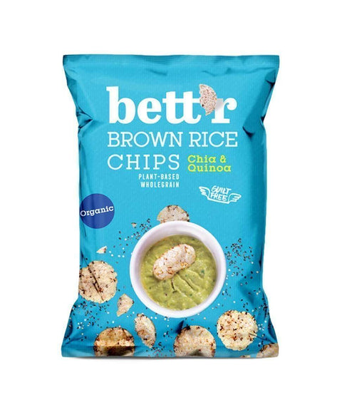 Bio chipsy z hnědé rýže s chia a quinoa