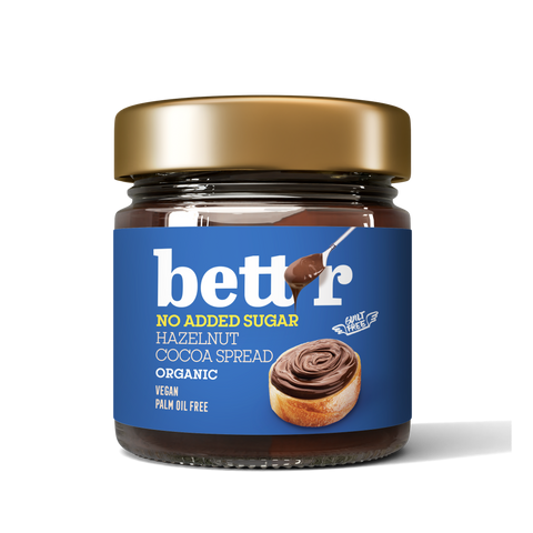 BIO oříšková kakaová pomazánka, bez přidaného cukru