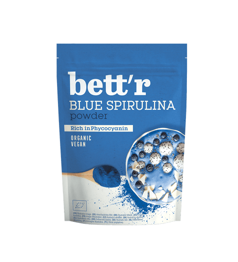 BIO modrý prášek ze spiruliny