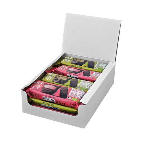 Bio Mix Box Košíčky s oříškovým máslem Bett'r s pistáciemi a jahodami