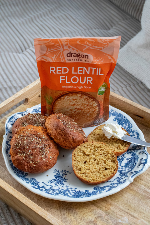 Mouka z červené čočky, Dragon Superfoods, 200g
