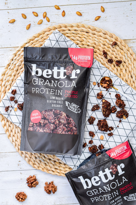 BIO Protein Granola Pistácie a Kakao
