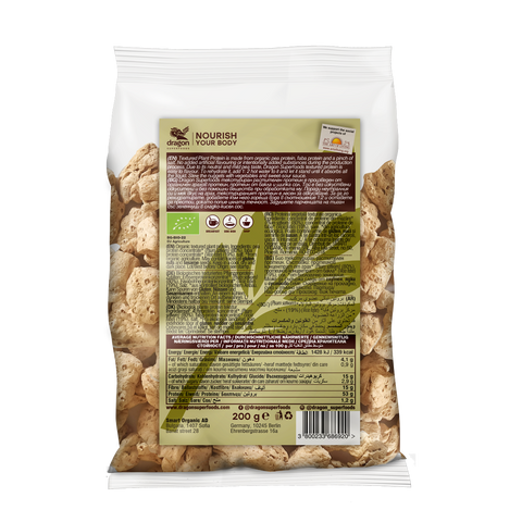 Bio rostlinný protein, kousnutí