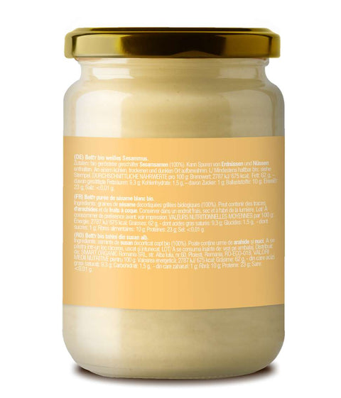 Bio bílé sezamové tahini