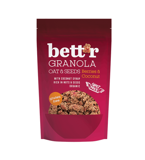 BIO Granola s lesním ovocem a kokosem