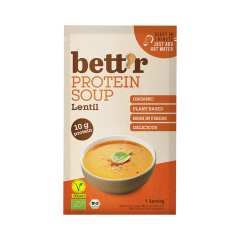 BIO proteinová polévka s červenou čočkou